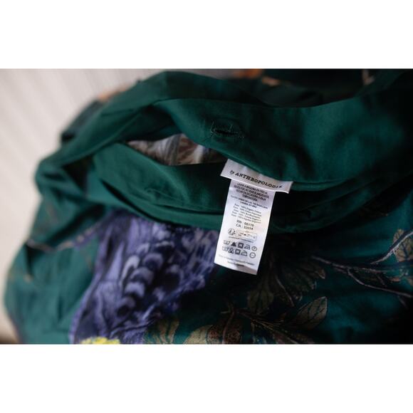 Anthropologie Henrik Organic Cotton Sateen Duvet Cover California King - Picture 5 of 5